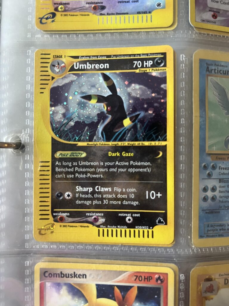 Found this Umbreon in the back of my binder from childhood