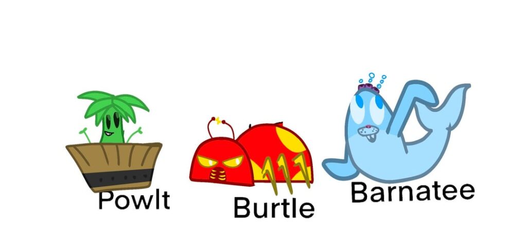 The starters for my pokemon region+new gimmick