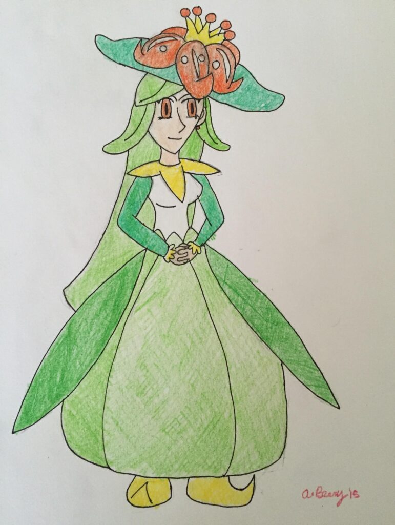 [OC] Lilligant Gijinka I drew in 2015