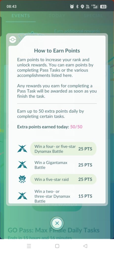 Go Pass: Max finale.. points