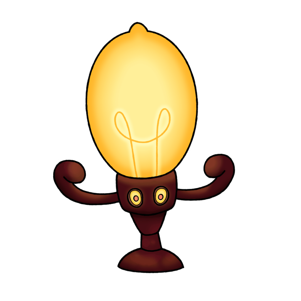 Incandamp - The Lamp Pokemon / Fakemon