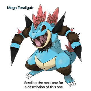 My Idea of what I think the Mega Feraligatr would possibly look like in Z-A