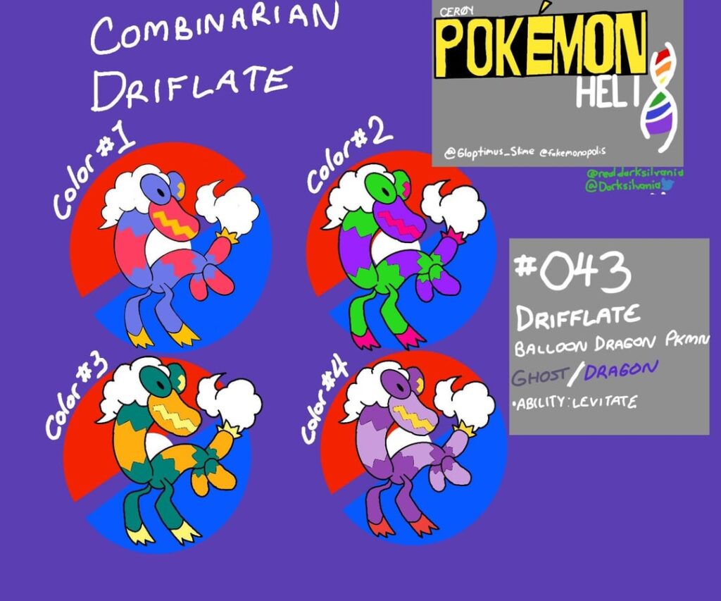 [adopt] Regional Drifloon Line-previously owned and created by Darsilvania(Twitter & Instagram)