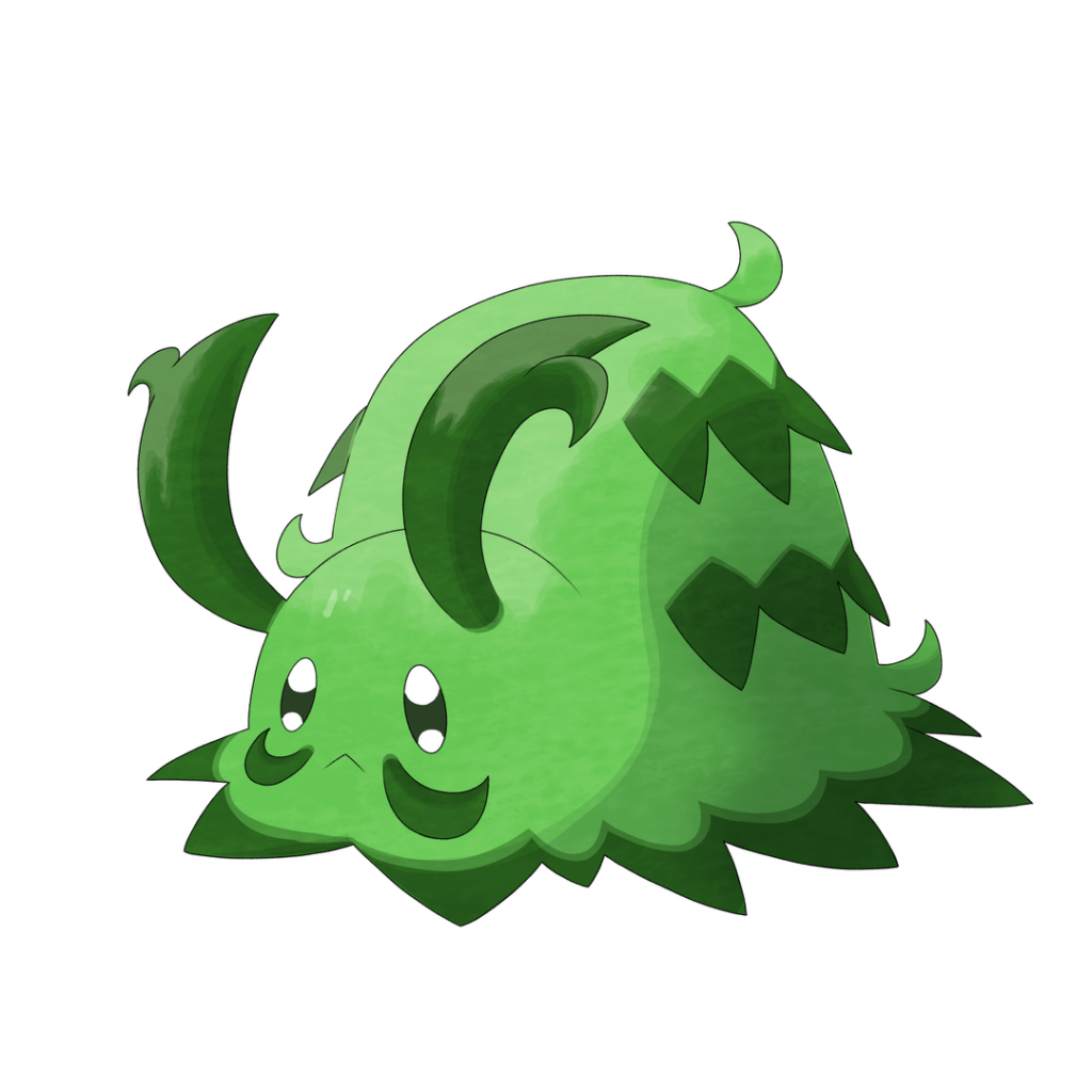 Some silly fellas I finished finished a contest recently! Grasstropod (grass) and sapollusc! (Grass/fairy)