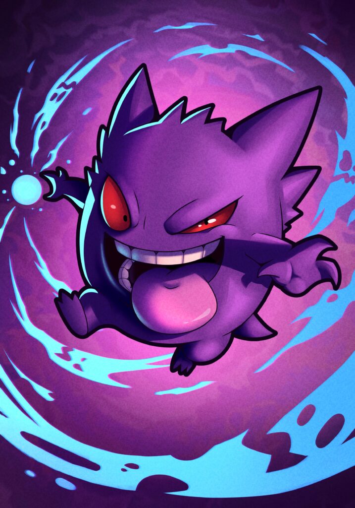 [OC] Gengar fanart by me. Hope you like it ❤