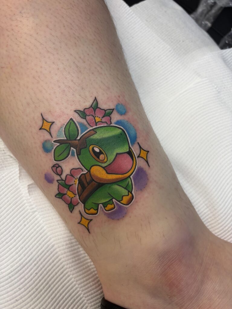 Turtwig tattoo I got done today