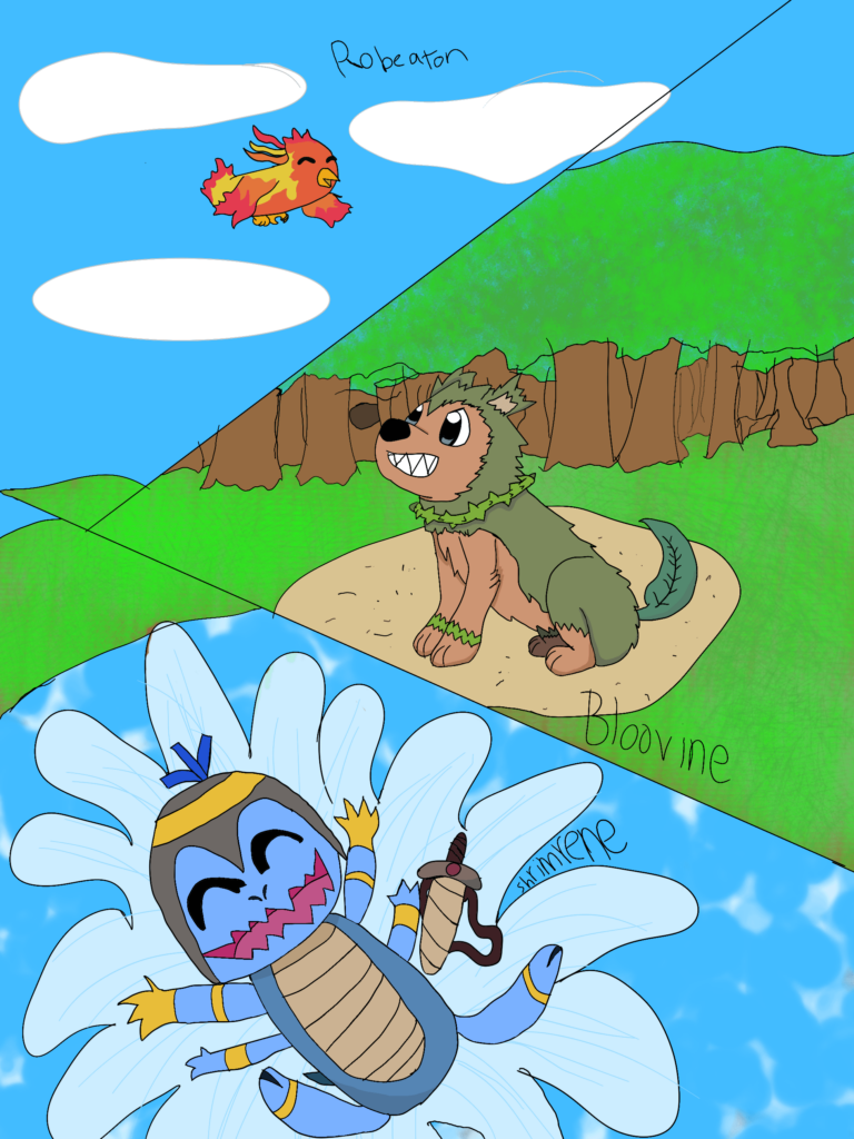 Introducing Robeaton, Bloovine, and Shrimrene!