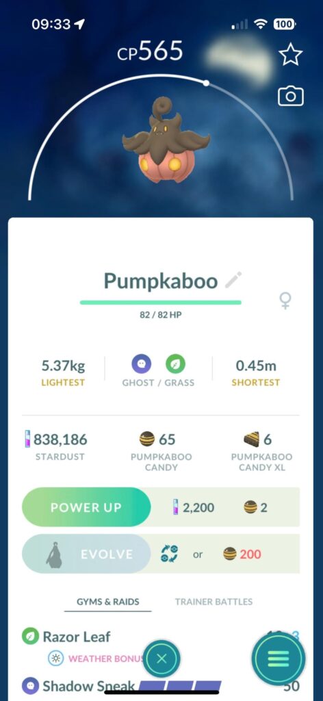 Size record glitch?