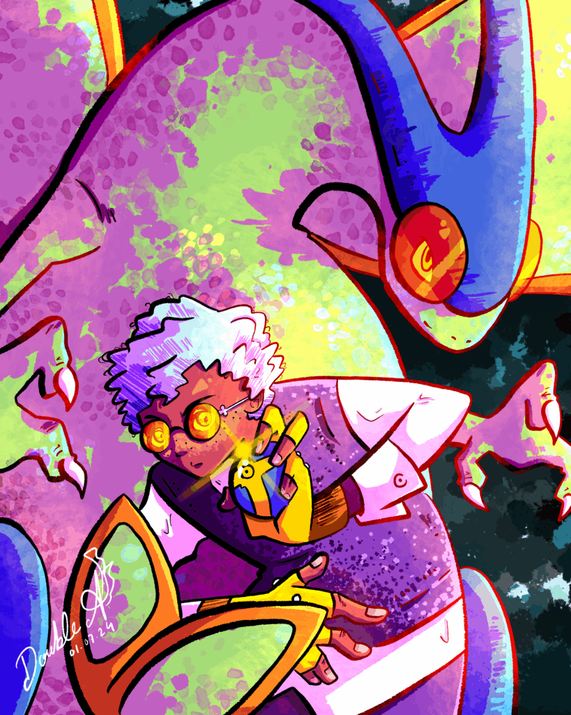 I drew Flygon and Me