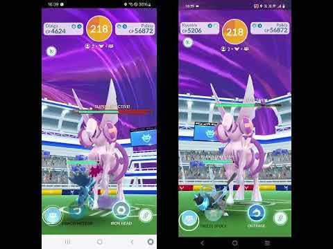 Pokémon Go Palkia Origin Raid Duo Part 3: (Palkia Origin Duo with 6 Unique Pokémon)