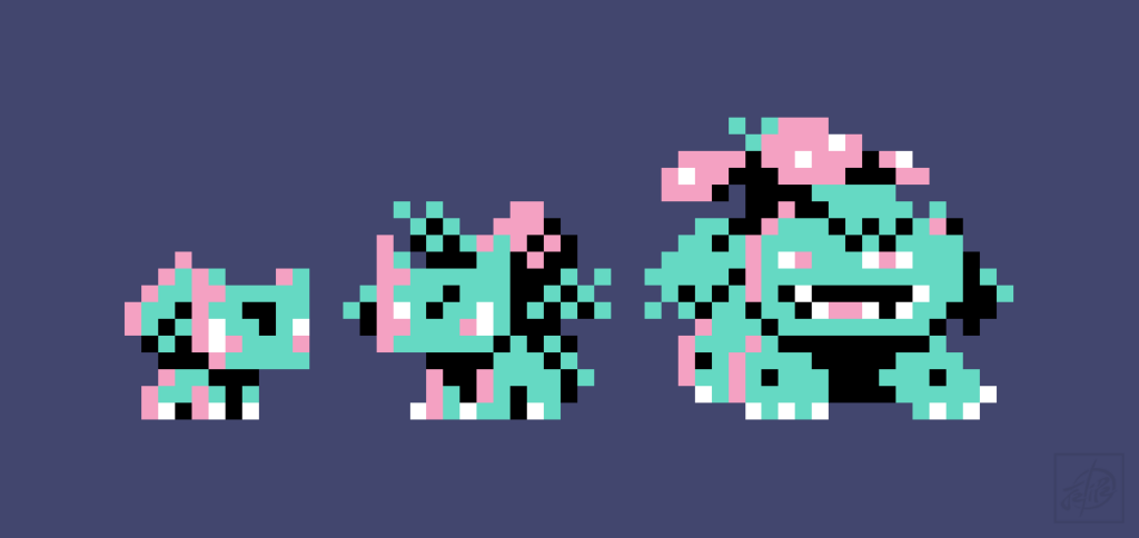I've made some pokémon pixel art