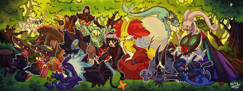 Me & my fave Pokémon that carried me through the years!