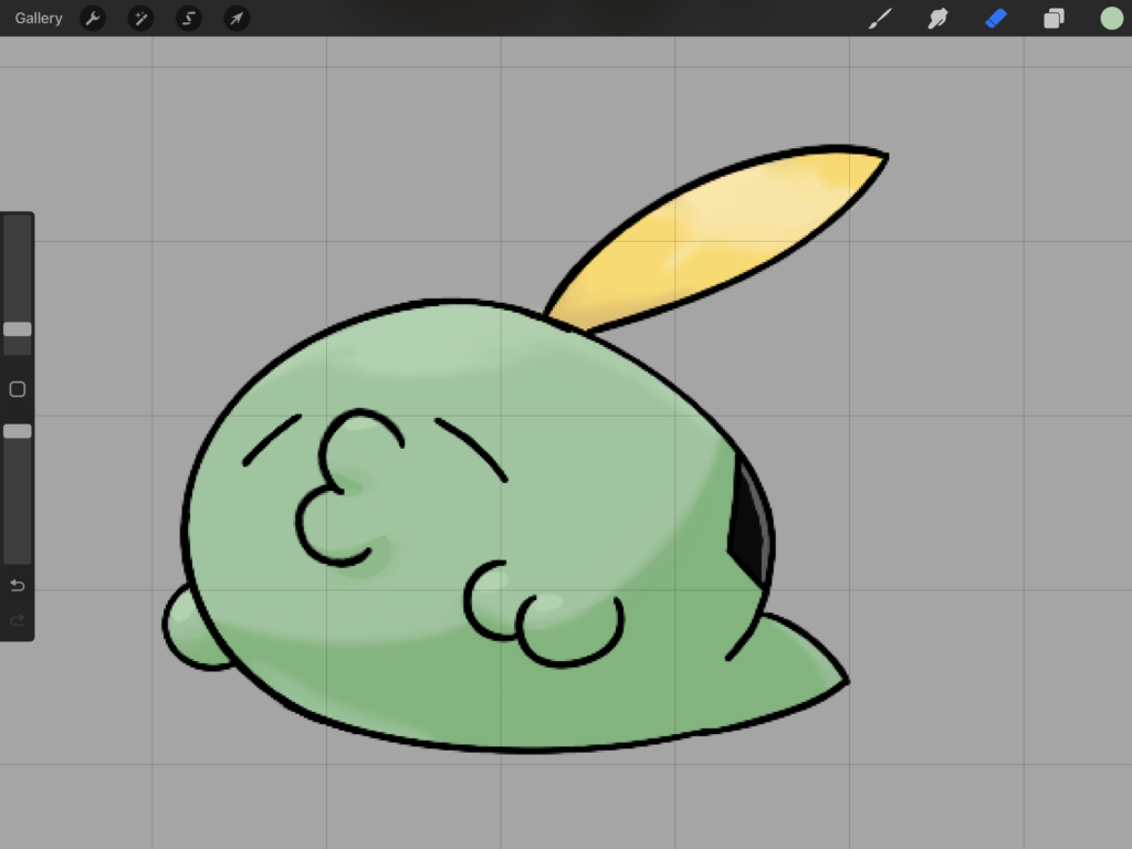 Drawing a Pokemon every day to get better at digital art. Day 115: Gulpin [OC]