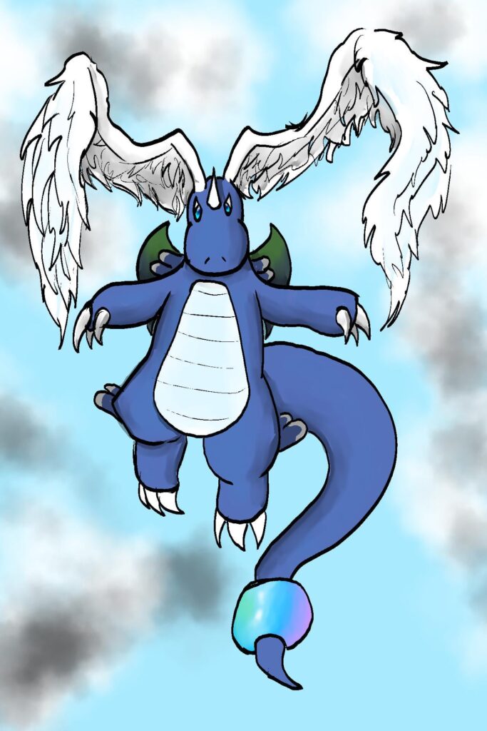 Mega Dragonite Shiny form! by me!
