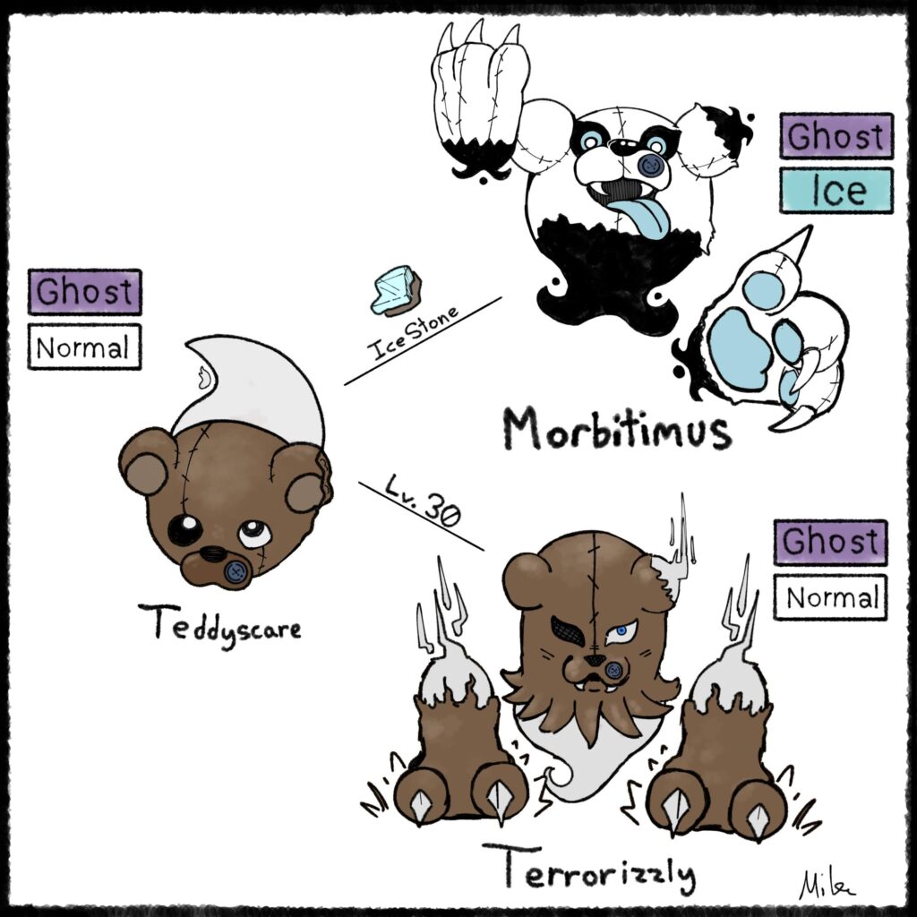 My Ghost Pokemon line <3
