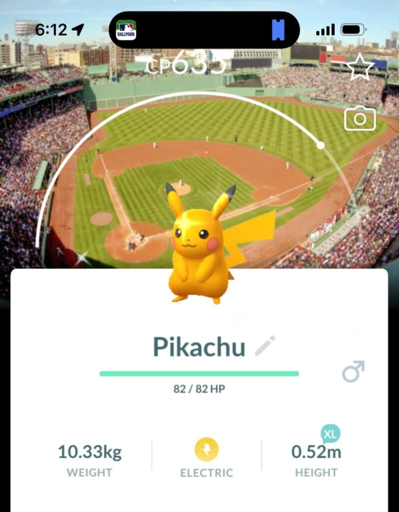 Red Sox Background shiny off the First Raid that went live...so many GO players out!