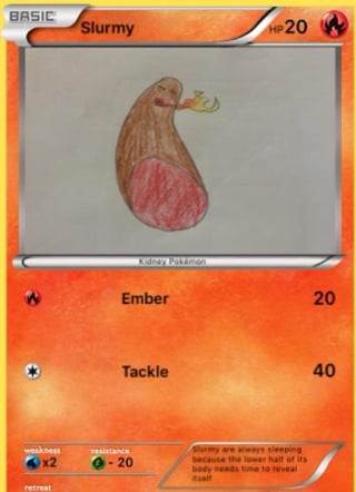 Rediscovered some old Pokemon cards I made when I was a kid and decided to redraw them.