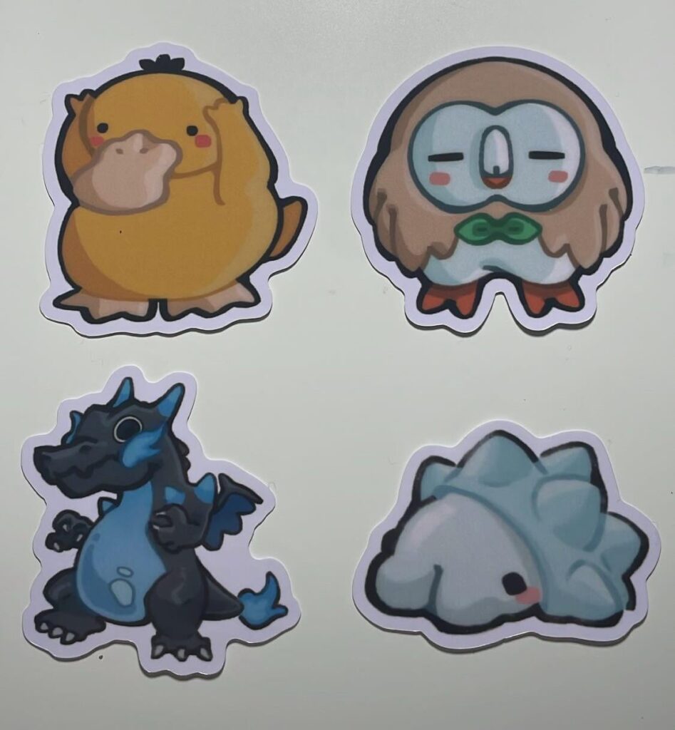 Cute pokemon stickers I made! What do you think?