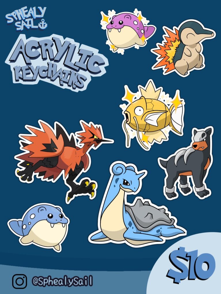 Pokémon Acrylic Keychains! More information below!