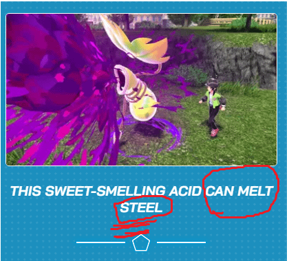 wait a minute does that mean that mega victreebell's poison type moves are SUPER EFFECTIVE AGAINST STEEL