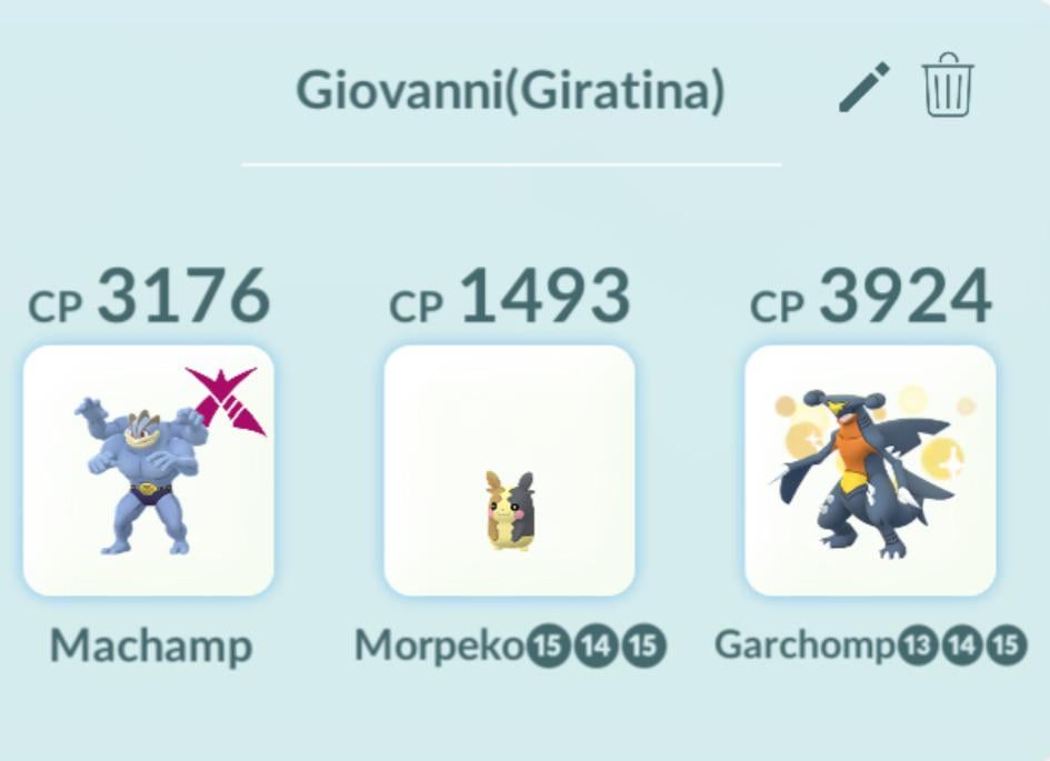 Thought it would be helpful to show the team I beat Giovanni with.