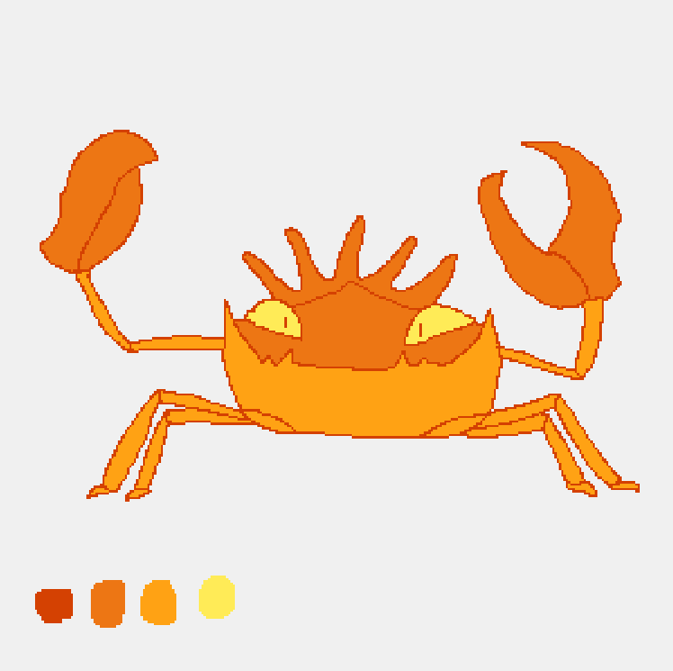 Kingler but extra orange