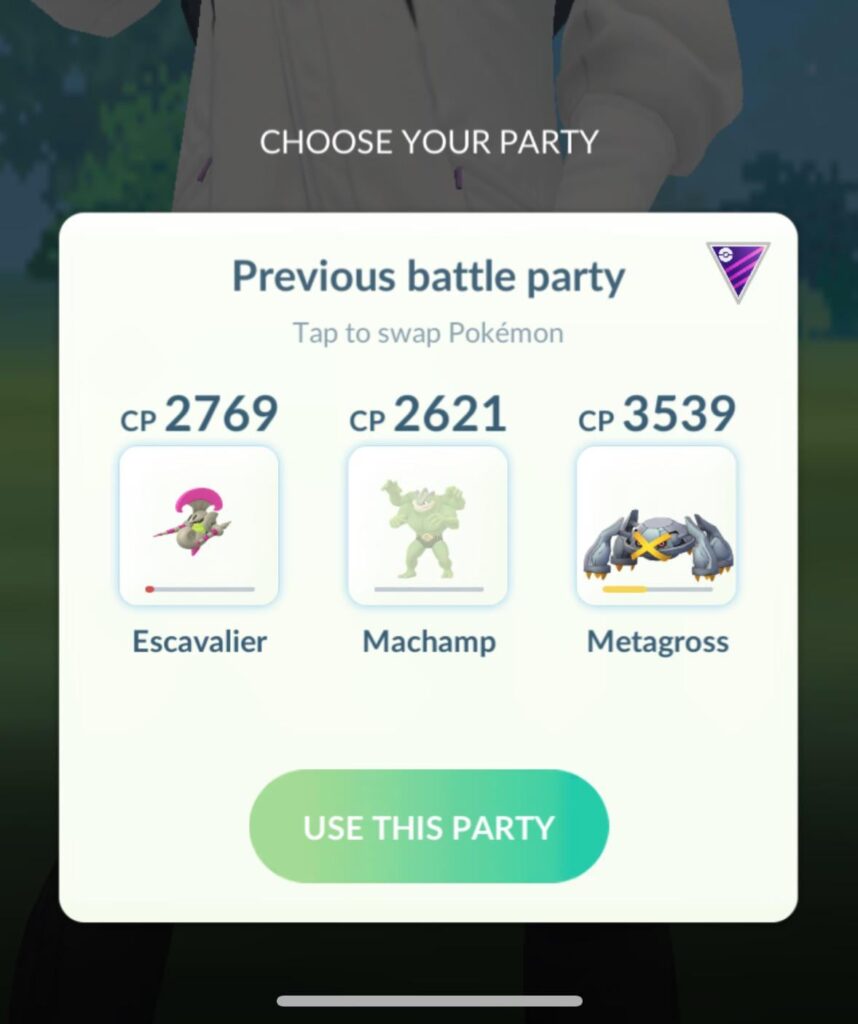 New account Giovani team