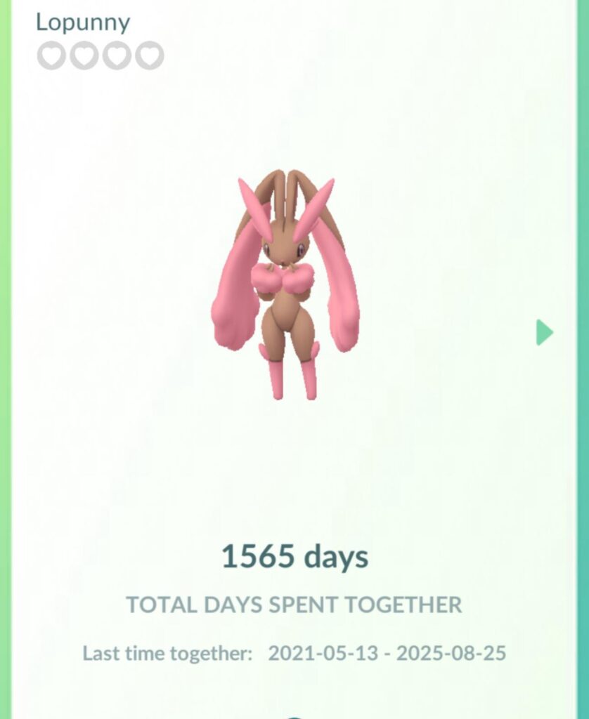 just redownloaded the game after a year 😭 sorry lopunny …