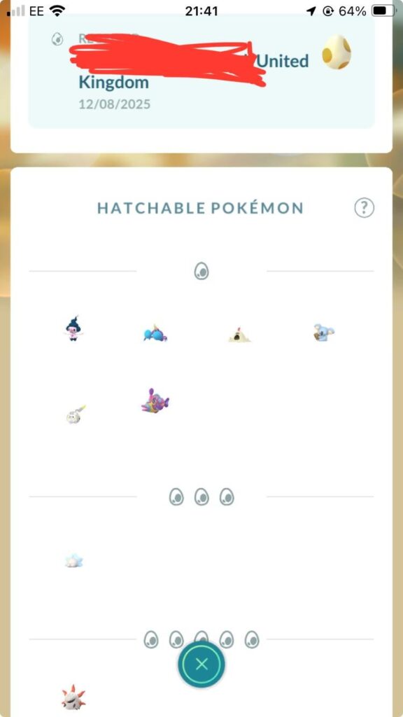 Snom added to 5km eggs after Cozy Companion event ends.