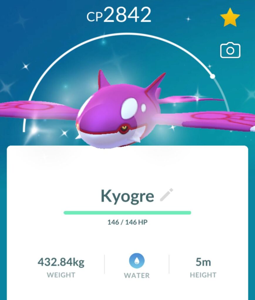 Shiny Kyogre, honestly what are the odds here?