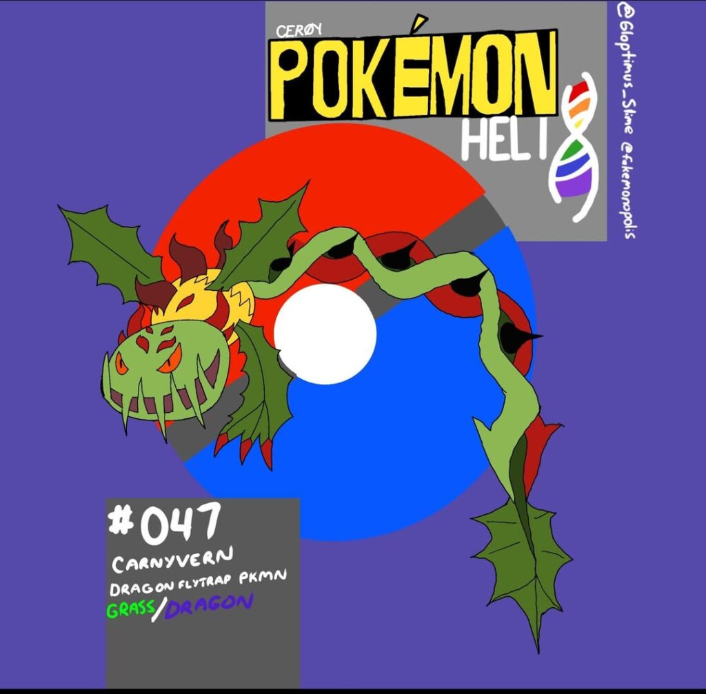 [OC] Carnyvern—the new evolution to Carnivine!