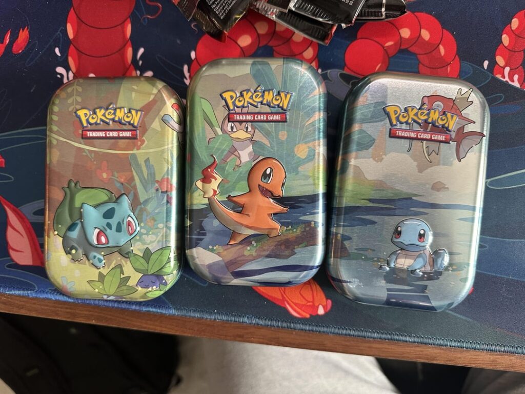 Found 3 Mini Tins and Got a Hit in Every Pack, Including the Alt Art Squirtle!