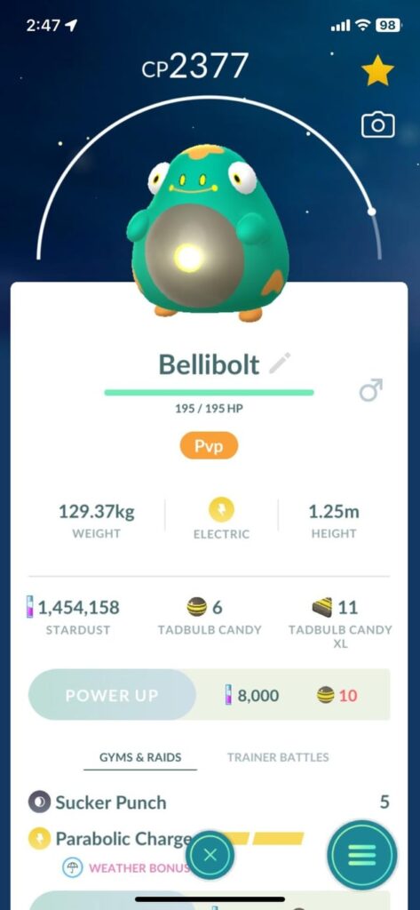What other Pokémon have you found with the glitched extra light?