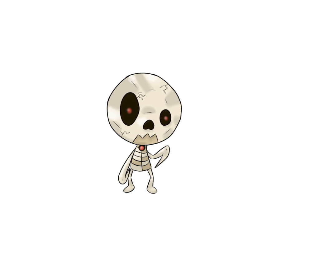Made a quick fakemon based on skeletons and strain jackets