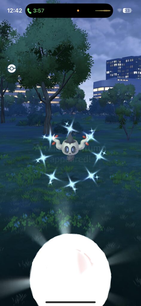 First pokemon I clicked while on call with my gf, I think she’s my shiny charm