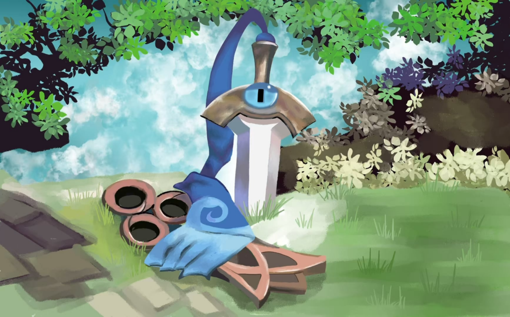 Who loves this Pokemon? I drew Honedge (ヒトツキ)!