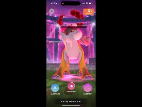 (Max Mushroom) Dynamax Raikou Solo Battle (Shadow Ball/Thunder), No Helper, No Adventure Effect/Weather Boost