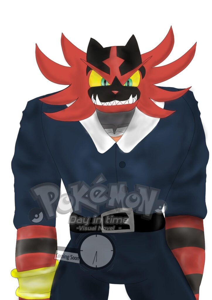 Incarion/Incinerock (Incineroar) Visual Novel Pokémon: Day In Time
