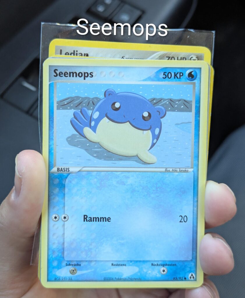 People at card shops: SIRs, Zards, slabs. Me: Seemops