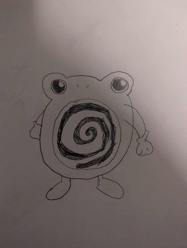 I found this poliwrath that I drew when I was little and it is so silly that I must share it with you all