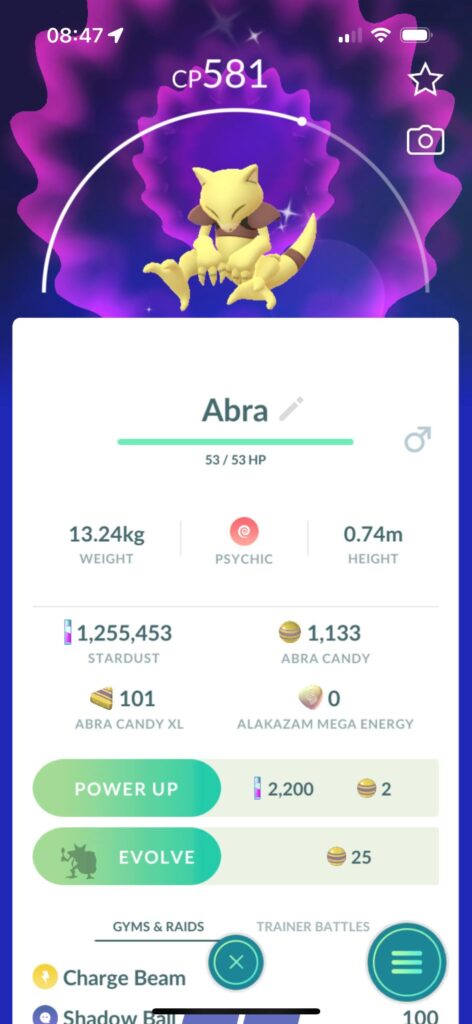 Which Pokémon do you have the most Candy on?