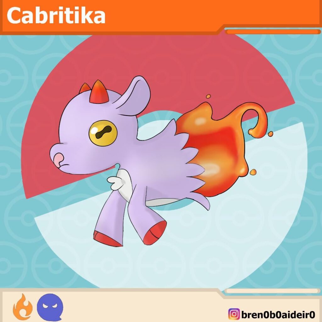 Fakemons based in the Brazillian folklore, Cabritika (OC)