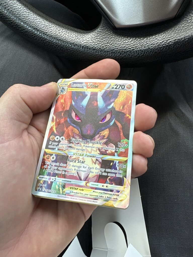 Lucario V Star pull from Trick or Trade pack???