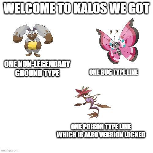 Kalos had some "interesting" decisions in terms of its pokemon