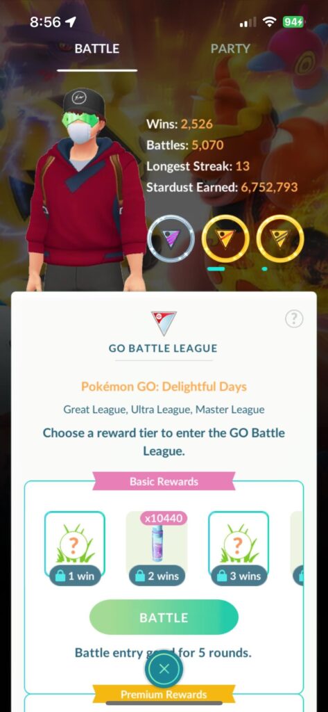 GBL rewards glitch. Special rewards shown in the icons but when clicked on it reverts to the old rewards.