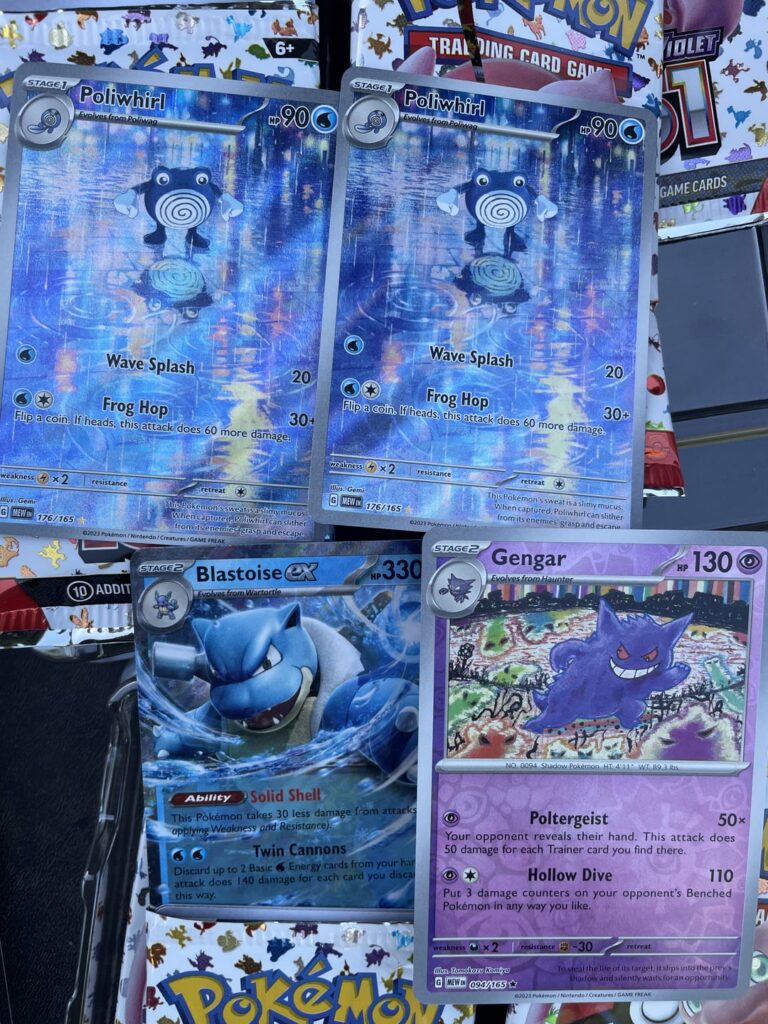 Pulled two Polywhirls from two Alakazam 151 boxes
