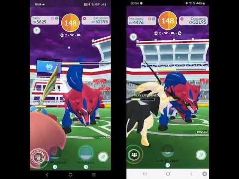Pokémon Go Zamazenta Raid Duo With Neutral Damage