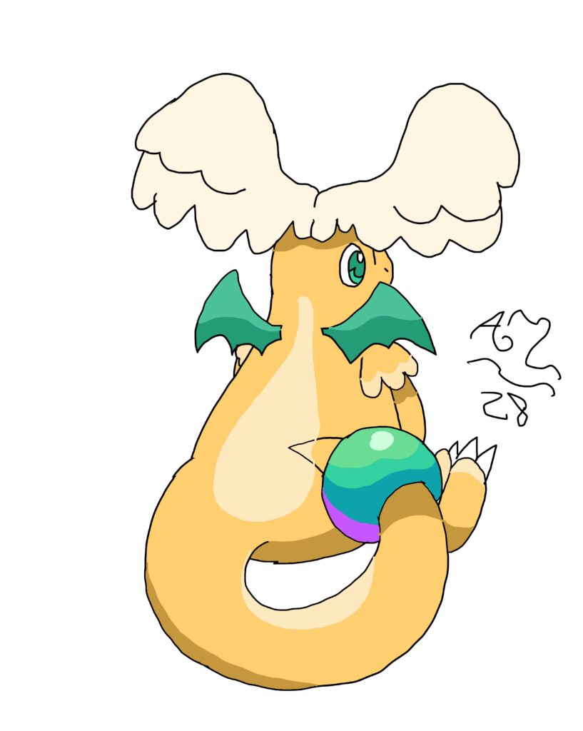 Sitting Mega Dragonite