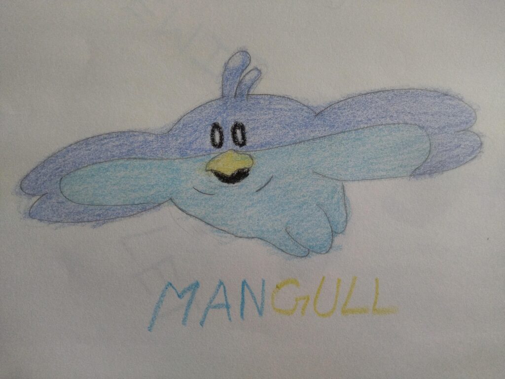 Mangull, (Mantyke x wingull fusion)