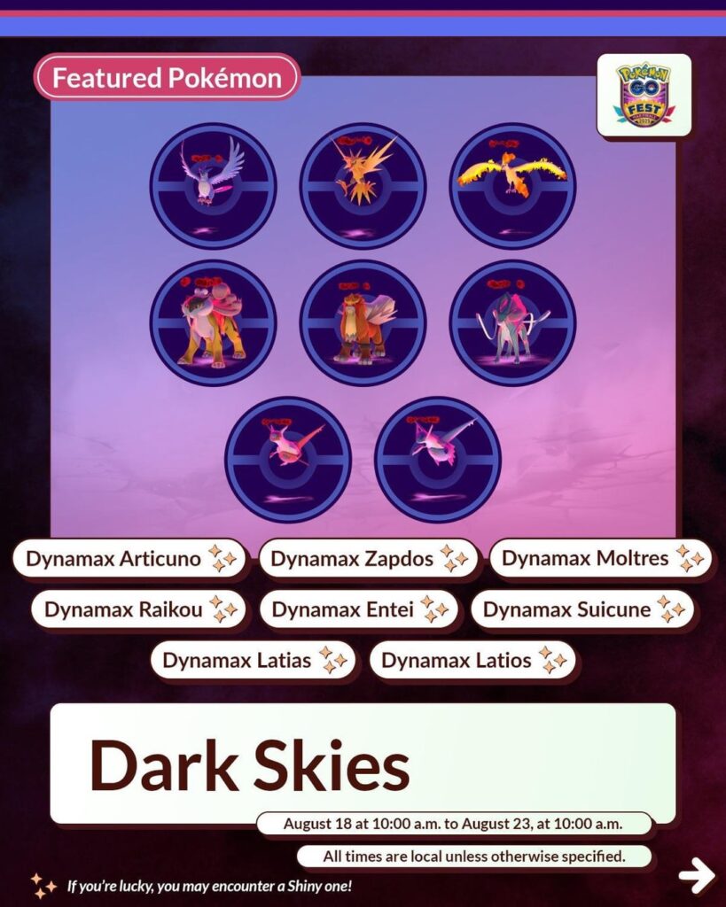 Dark Skies Niantic Infographic
